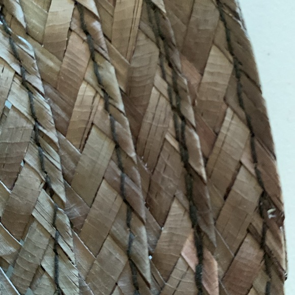 Emmanuel Geraldo Light Black Straw Wide Brim Colourful Hat Polka Dot Embellished - Picture 17 of 17